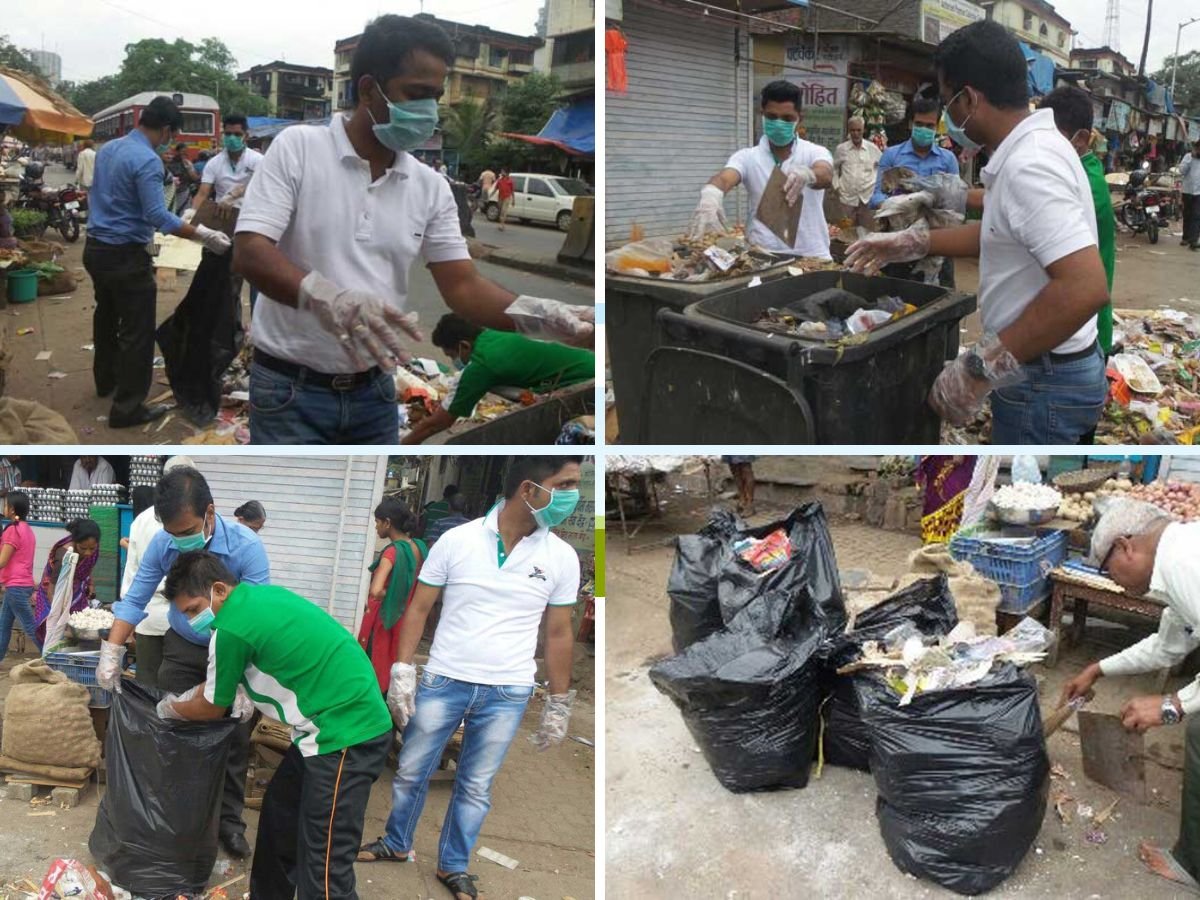 Worli Market Garbage Cleaning